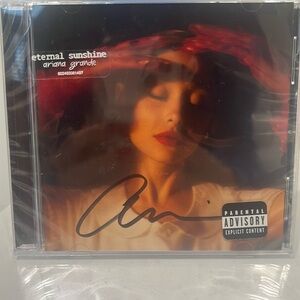 ariana grande signed eternal sunshine cd